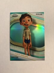 Luca Paguro 2025 Topps Chrome Disney Pixar Luca Aqua Refractor #/299