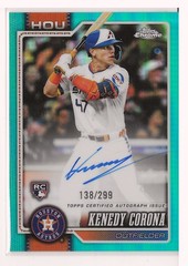 2026 Topps Chrome Kenedy Corona Aqua /299 Auto