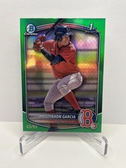 2025 Bowman Chrome Jhostynxon Garcia Blue Green Pink Aqua Purple Refractor Lot