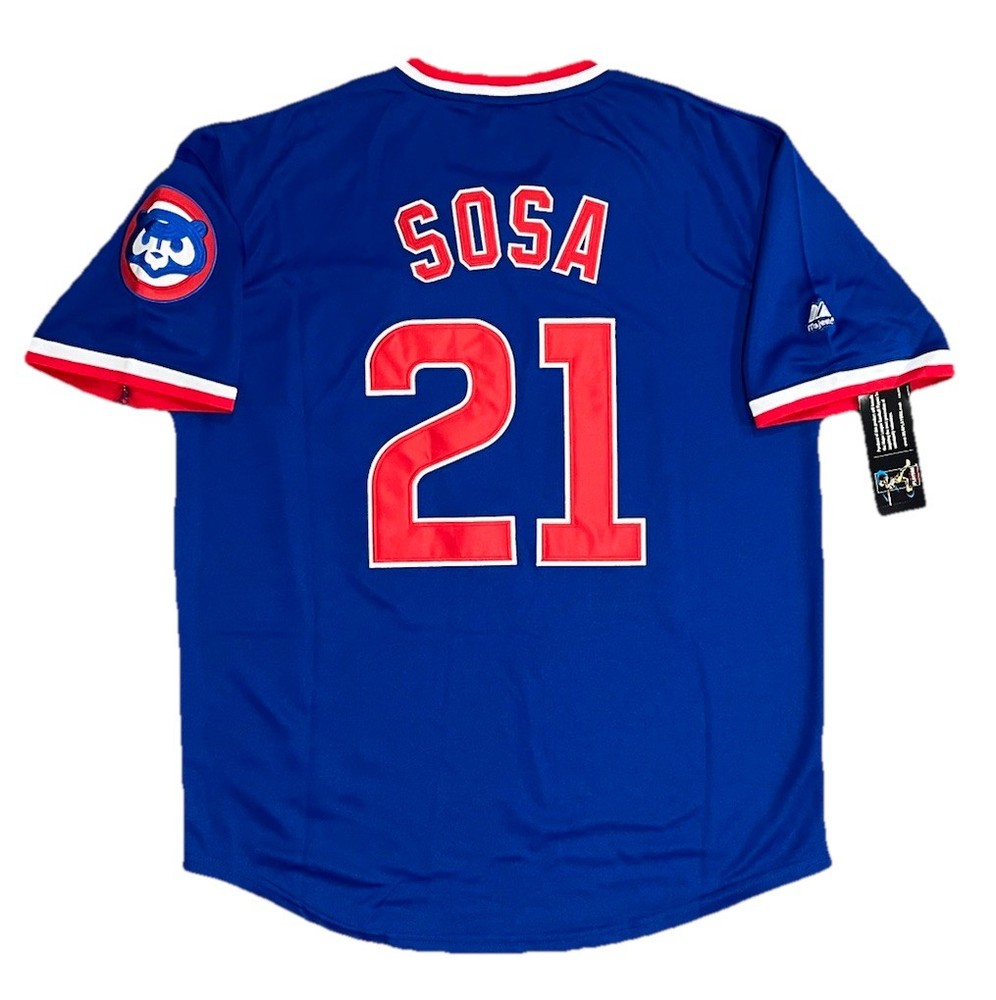 Sammy Sosa 1989 Chicago Cubs Royal Blue Cooperstown Away Jersey Mens Large
