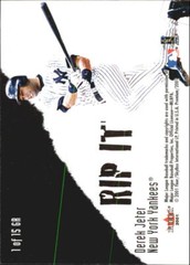 2001 Fleer Premium Grip It and Rip It #GRP1 R.Clemens/Derek Jeter – NM-MT