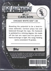 2025 Bowman Draft – Bowman in Action Billy Carlson #BIA-19