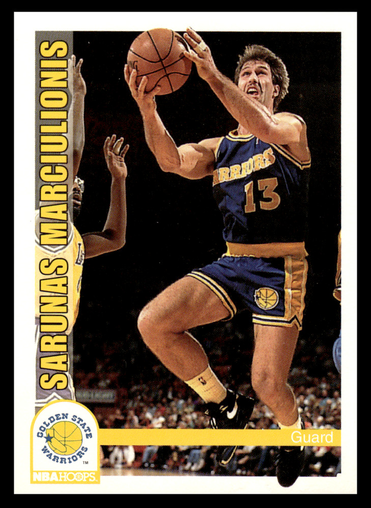 1992-93 SkyBox Hoops Sarunas Marciulionis #77 Golden State Warriors NBA