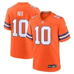 NWT Men&rsquo;s #10 Bo Nix Orange Alternate Game Limited Jersey – All Stitched