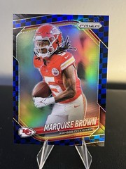 2025 Panini Prizm Marquise Brown BLUE & BLACK CHECKERBOARD PRIZM SSP