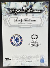 2025 TOPPS CHROME UEFA WOMEN&rsquo;S SAPPHIRE SANDY BALTIMORE SELECTIONS #SS-1 CHELSEA