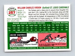 79245 1994 Topps Archives &rsquo;54 #257 Bill Virdon IN PERSON AUTO
