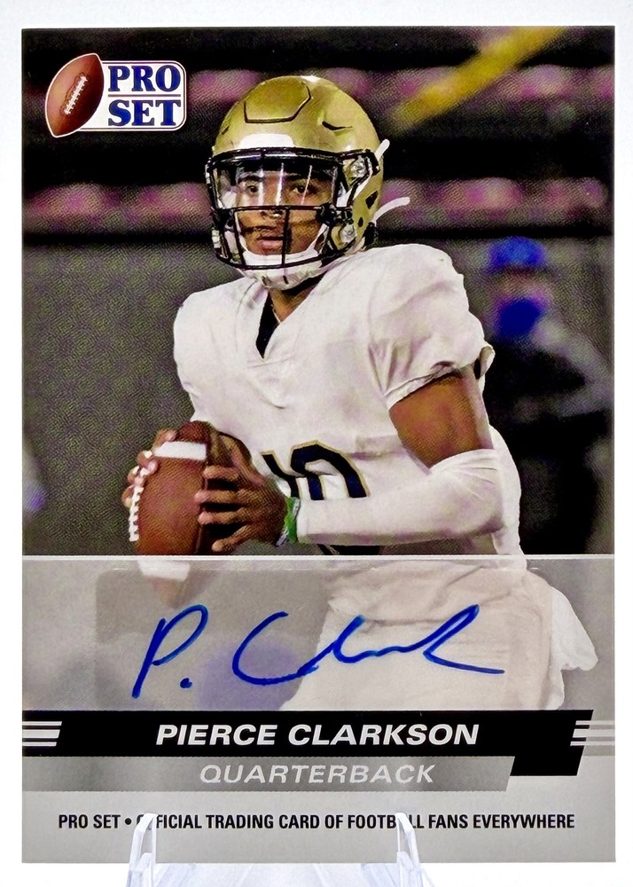 2022 Leaf Pro Set Draft – Autographs Pierce Clarkson #PSA-PC1 (AU, RC)