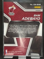 2017-18 Panini Prizm #EM-BAM Bam Adebayo Emergent Prizms Hyper