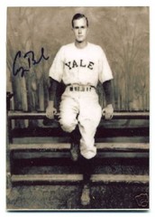 George Bush – Yale METAL baseball card – Republican President