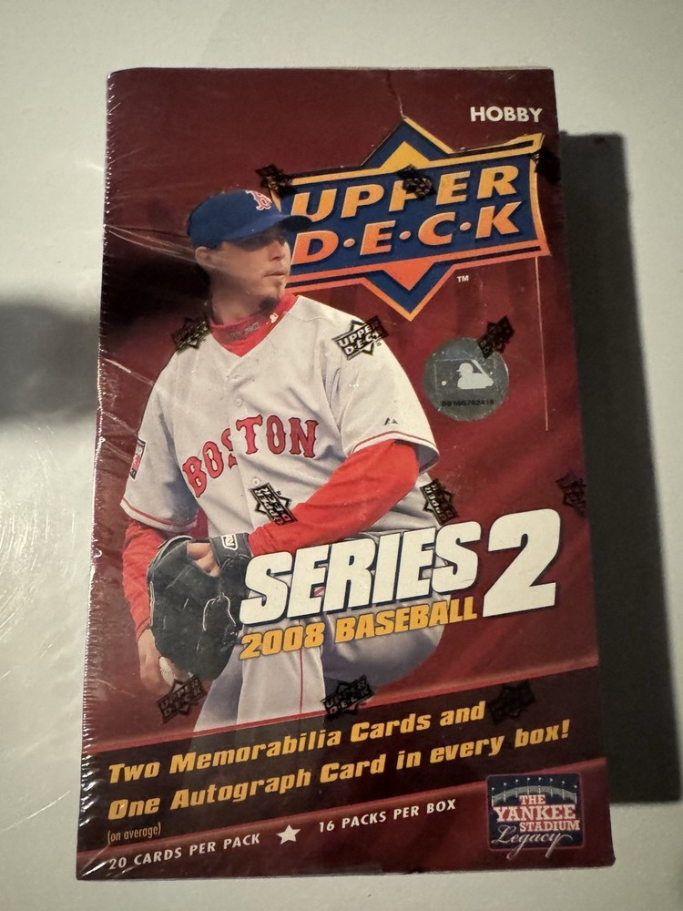 2008 Upper Deck Series 2 Hobby Box MEMORABILIA+ 1 AUTOGRAPH INSERTS 16Pk Sealed