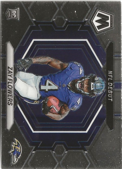2023 Panini Mosaic Zay Flowers RC Rookie Baltimore Ravens