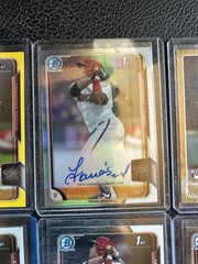 YASMANY TOMAS 2015 1st BOWMAN CHROME REFRACTOR 8 Card LOT RC AUTOs