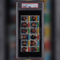 1974 Topps Stamp Panel #20 PSA Authentic Rod Carew Jim Catfish Hunter 12 Players