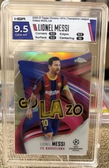 2020 TOPPS CHROME CHAMPIONS LEAGUE LIONEL MESSI GOLAZO Graded Gem Mt 10 Worldcup