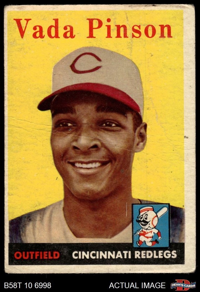1958 Topps #420 Vada Pinson Reds RC 1.5 – FAIR