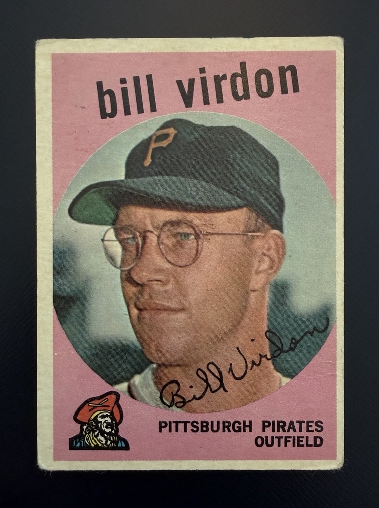 Topps 1959 Bill Virdon #190 Pittsburgh Pirates MLB Baseball Base Card