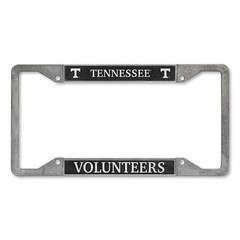 NCAA Tennessee Volunteers License Plate Frame 12×6 Pewter Heavy Duty Car Truck
