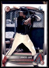 2025 Bowman Prospect Paper Jansel Luis Arizona Diamondbacks #BP-84 5 Card Lot
