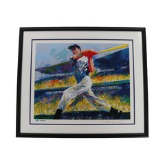 Joe DiMaggio New York Yankees Autographed Nieman 19×24 Litho DiMaggio Estate