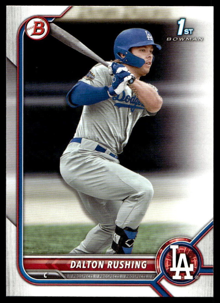 2022 Bowman Draft BD-84 Dalton Rushing – 1st Bowman Card – Los Angeles Dodgers