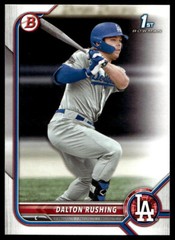 2022 Bowman Draft BD-84 Dalton Rushing – 1st Bowman Card – Los Angeles Dodgers