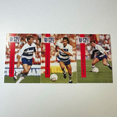 Pro Set Soccer Queens Park Rangers 3-Card Lot Falco/Wegerle/Sinton #187-189