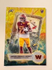 2025 Topps Resurgence Jacory Croskey-Merritt Voltaic Yellow /225 #VT-7 Commander