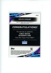 2021 Topps Finest WWE Dolph Ziggler #RA-DZ Black Refractor Autograph Auto 3/10