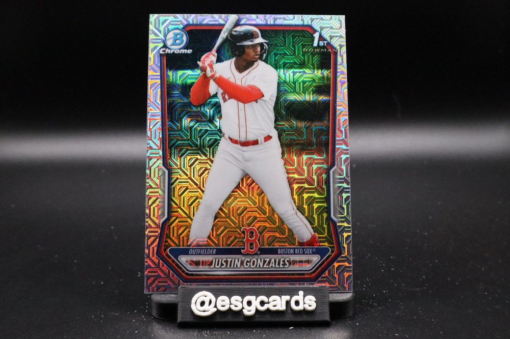 2026 Bowman Baseball Justin Gonzales #BCP-141 Chrome Prospect 1st Mojo Refractor