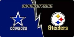 Dallas Cowboys vs Pittsburgh Steelers House Divided Flag 3×5 FT Football Flag