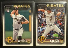 COLLECTORS LOT -Paul Skenes 2 Cards Topps Rookie Pirates ROY CY Young MVP RC