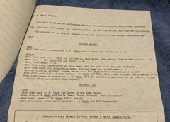 1977 Baseball Commissioner’s Office Press Release World Series Reggie Jackson
