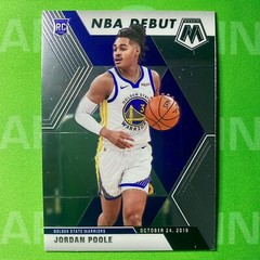 Jordan Poole Rookie 2019-20 Panini Mosaic NBA Debut RC Clean & Sharp Card! A2