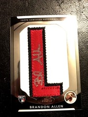 BRANDON ALLEN RC 2010 FINEST 3-COLOR LETTER AUTO ROOKIE#125/284!DIAMONDBACKS RC