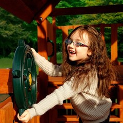 Gorilla Playsets 07-0006 Pirates Wheel Swing Set Accessory 12 Inch Diameter