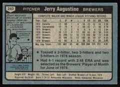 1980 Topps #243 Jerry Augustine