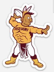 Washington Redskins custom die cut MAGNET NFL Football