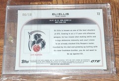 2022-23 Topps Chrome OTE Eli Ellis BLACK/WHITE OTE REFRACTOR Serial #d 06/10
