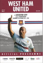 2011/12 WEST HAM UNITED v LEICESTER CITY (29/10/11 – Mint Condition)