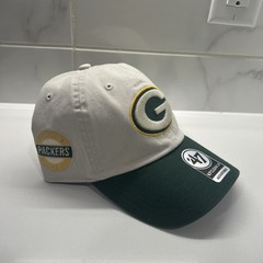 &rsquo;47 Brand Clean Up Green Bay Packers Two Tone Green White Adjustable Hat Cap