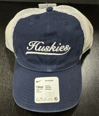 NEW Nike Uconn Huskies Connecticut Mesh Snapback Hat Trucker Heritage 86 Navy