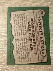 1976 Topps – WILLIE RANDOLPH RC – Sport Extra -Vintage New York Yankees Rookie