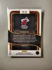 Panini Select Orange Flash Prizm Kel&rsquo;el Ware #191 2024-25 Miami Heat RC