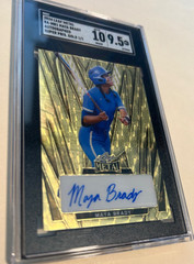 #1/1 MAYA BRADY SGC 9.5 MT+ 10 AUTO 2024 LEAF METAL SUPER PRISMATIC GOLD POP 1 !