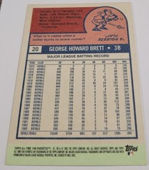 2003 Topps All-Time Fan Favorites #20 George Brett Kansas City Royals