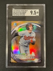 Heston Kjerstad 2020 Bowman Chrome Glimpses Of Greatness Gold /50 SGC 9.5