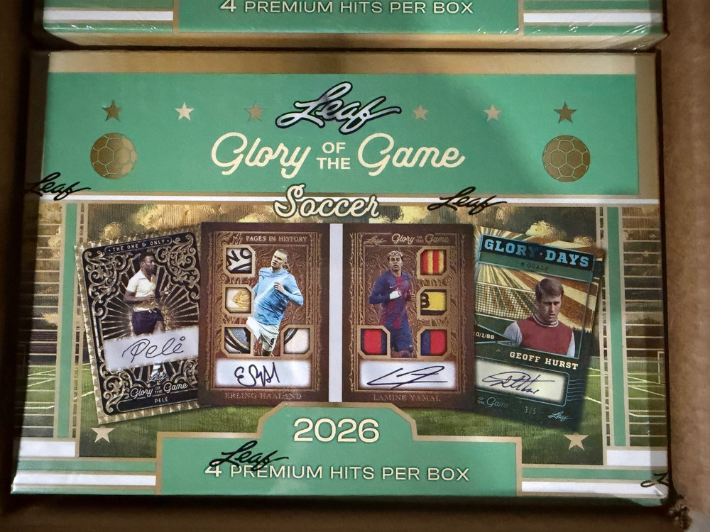2026 Leaf Glory of the Game Soccer Factory Sealed Hobby Box