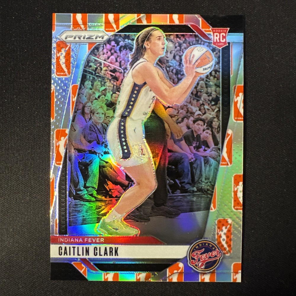 2024 Panini Prizm WNBA – Caitlin Clark Logo Prizm RC – CLEAN COPY SHARP CORNERS