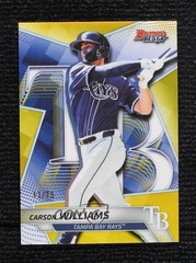 2025 Bowman&rsquo;s Best Top Prospects Yellow Refractor 11/75 Carson Williams 1mw4